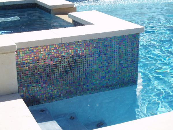 Using 4 Types of Ceramic Tiles to Construct Pool