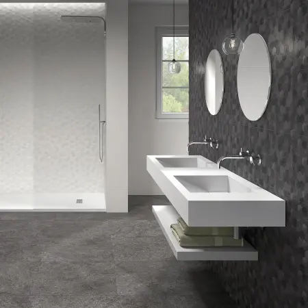 Top Gray Shower Tile with Suitable Solidity