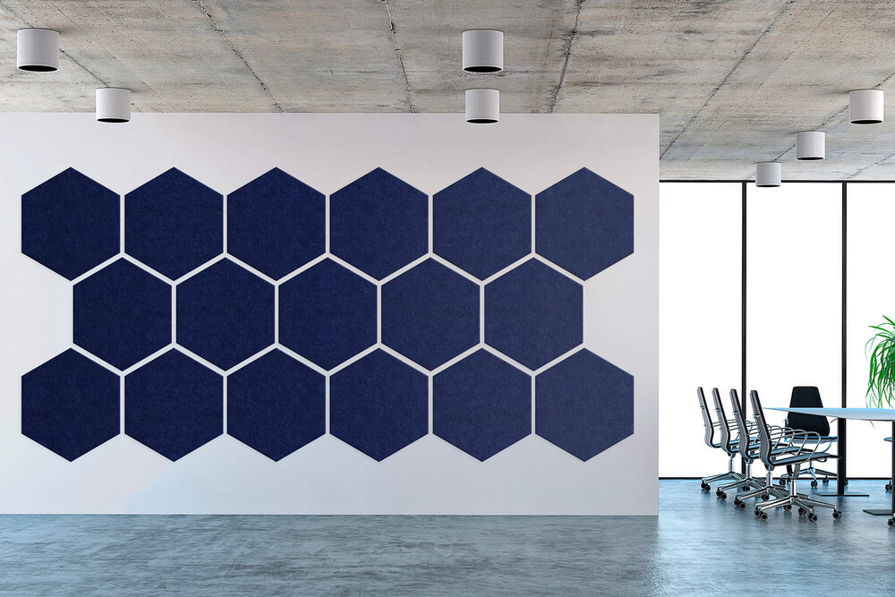 hexagon wall tiles acoustic