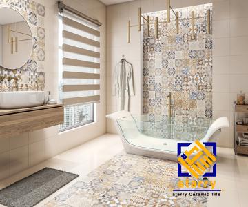 wall ceramic tile toilet with complete explanations and familiarization